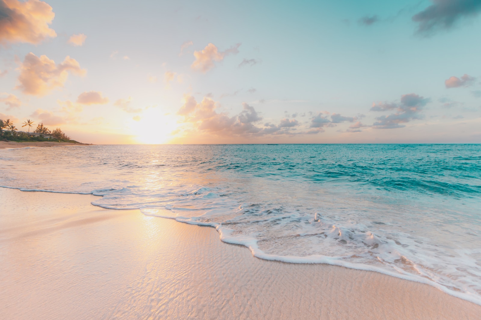 Pastel sunset over the ocean, from Lisa’s original blog selection page